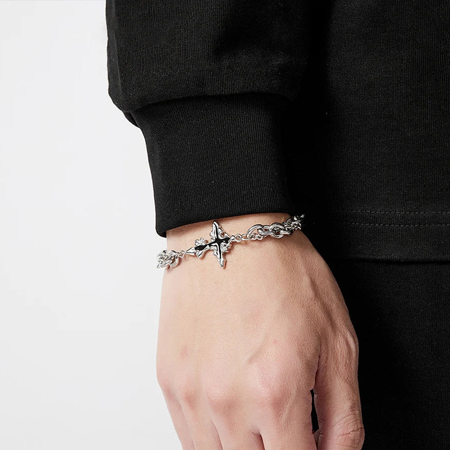 Flame Cross Bracelet