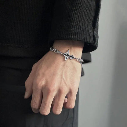 Flame Cross Bracelet