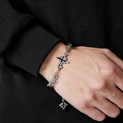 Flame Cross Bracelet